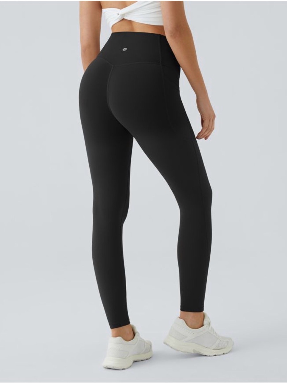 Halara UltraSculpt™ High Waisted Tummy Control Pocket Shaping Leggings Blk Sz M